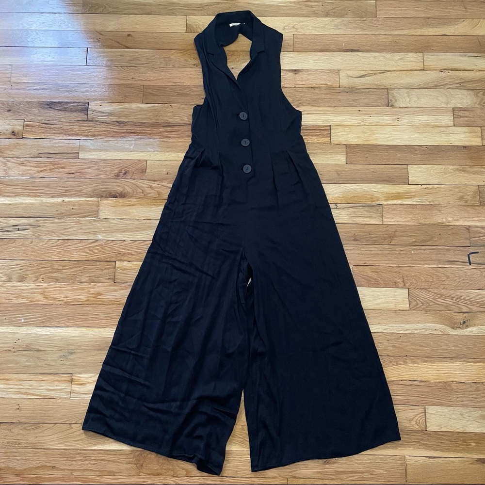 Silence + Noise Black Jumpsuit Romper With Buttons Size 0